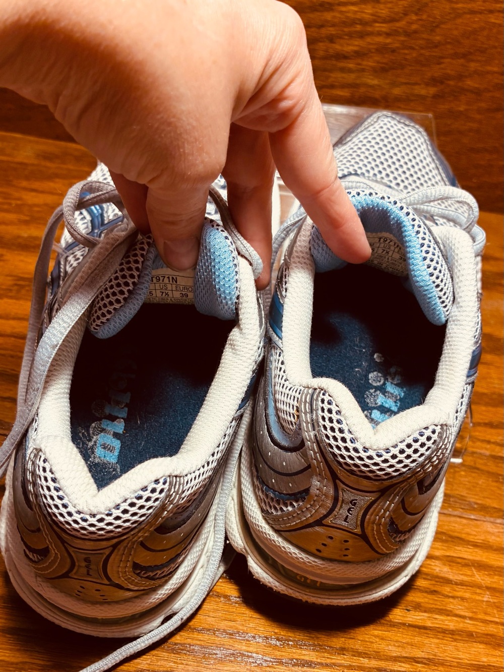 ASICS GEL-Phoenix T971N Running Shoes Gray Blue Women’s Size 7.5 - Picture 11 of 15